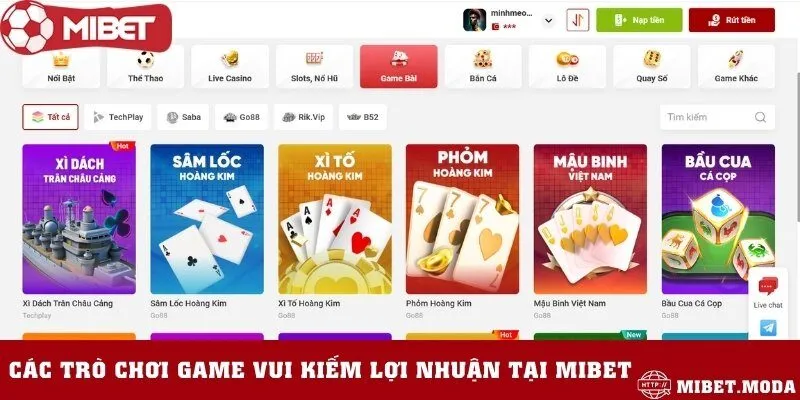 Kho game hot có tỷ lệ trả thưởng cao