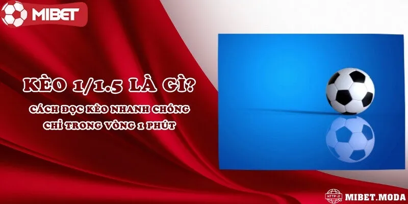 Kèo 1/1.5 là gì? Cách đọc kèo nhanh chóng chỉ trong vòng 1 phút