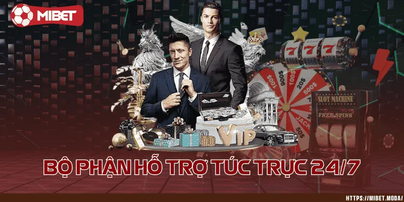Bộ phận hỗ trợ túc trực 24/7